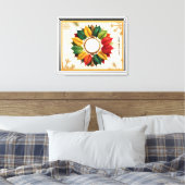 "Kerstboom van het leven" Canvas Afdruk (Insitu (Slaapkamer))
