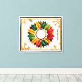 "Kerstboom van het leven" Canvas Afdruk (Insitu (Houten vloer))