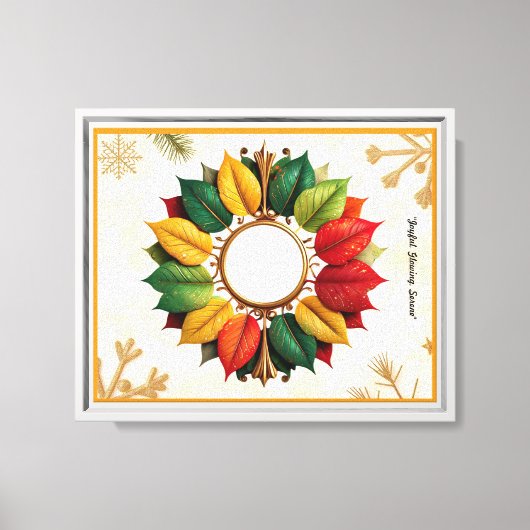 "Kerstboom van het leven" Canvas Afdruk (Voorkant)