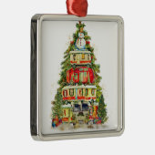 KERSTBOOM VAN KAMPEERWAGENS METALEN ORNAMENT (Rechts)