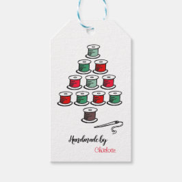 Kerstboom van katoenen klosjes Handgemaakt door Cadeaulabel