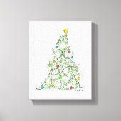 kerstboom van Katten van Sandra Boynton Canvas Afdruk (Voorkant)