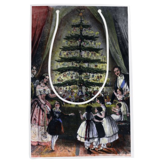 Kerstboom van Koningin Victoria Medium Cadeauzakje (Voorkant)