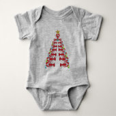 Kerstboom van kreeft cute feest lelijke  romper (Voorkant)