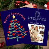 Kerstboom van militaire vliegtuigen, foto feestdagenkaart