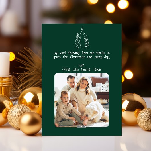 Kerstboom van militaire vliegtuigen, foto feestdagenkaart