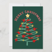 Kerstboom van militaire vliegtuigen, foto feestdagenkaart (Voorkant)