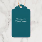 Kerstboom van peperkoek cadeaulabels (Achterkant)