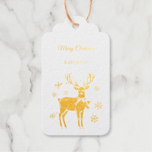 Kerstboom van peperkoek cadeaulabels (Voorkant)