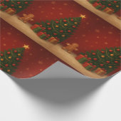 Kerstboom van peperkoek cadeaupapier (Hoek)