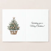 Kerstboom van peperkoek folie kaarten (Binnen)