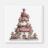 Kerstboom van peperkoek | Kerstmagneet Magneet (Voorkant)