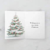 Kerstboom van pepermunt kaart (Binnen)
