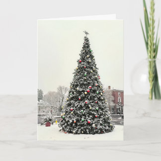 Kerstboom van Plymouth MA Kaart