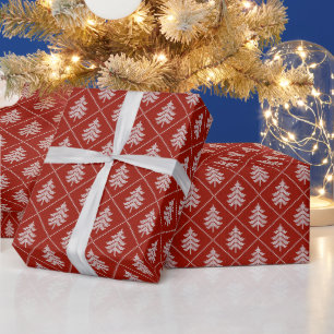 kerstboom van rond cadeaupapier