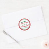 kerstboom van rond ronde sticker (Envelop)