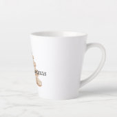Kerstboom van roompijngeverfde gemberkoek latte mok (Rechts)
