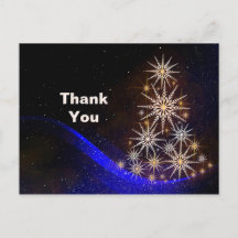 Kerstboom van sterren Bedankt