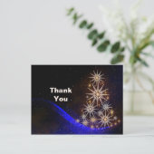 Kerstboom van sterren Bedankt Briefkaart (Staand voorkant)