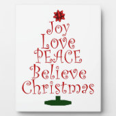 Kerstboom van vreugde fotoplaat (Voorkant)