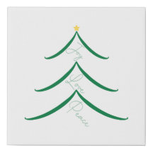Kerstboom van vreugde, liefde en vrede Wall Art
