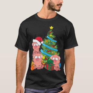 Kerstboom Varken Liefhebber Boerderij Dieren Varke T-shirt