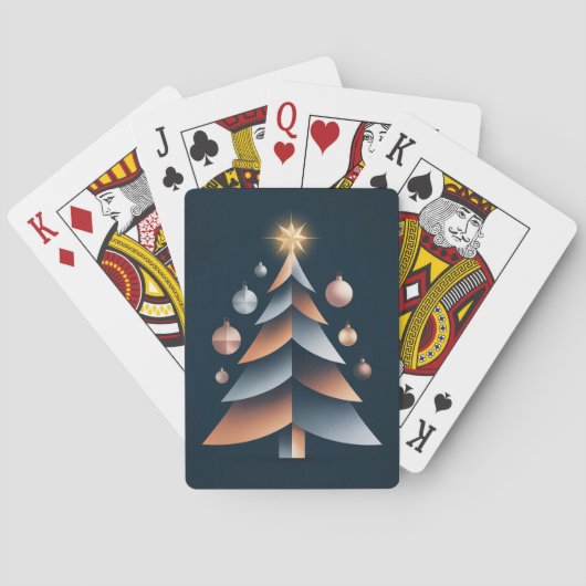 Kerstboom Vector Kaartspel Pokerkaarten (Achterkant)