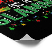 Kerstboom verlicht het decor voor eerste Kerstmis Poster (Hoek)