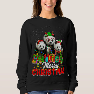 Kerstboom verlicht kerstfeest Pajama Panda Beer An Trui