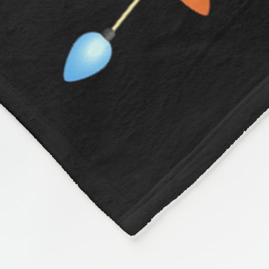 Kerstboom Verlicht Mannen Vrouwen Santa Boston Ter Fleece Deken (Hoek)