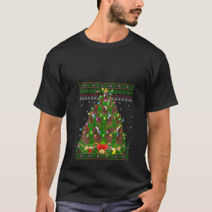 Kerstboom Verlichting Lelijke Santa Newfoundland H T-shirt