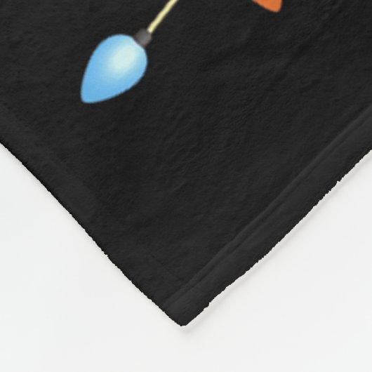 Kerstboom Verlichting Mannen Vrouwen Santa Alpaca  Fleece Deken (Hoek)