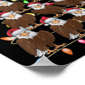 Kerstboom Verlichting Mannen Vrouwen Santa Eagle X Poster (Hoek)