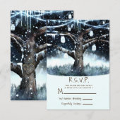 Kerstboom Verlichting & Potten RSVP Antwoord (Voorkant / Achterkant)