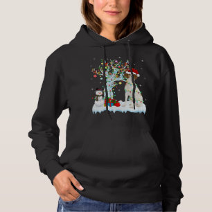 Kerstboom Verlichting Santa Hat Bretagne Spaniel H Hoodie