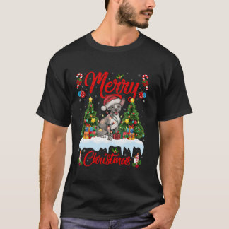 Kerstboom Verlichting Santa Hat Mexicaanse Haarloz T-shirt