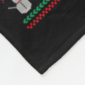 Kerstboom Verlichting Santa Riding Collie Dog Kers Fleece Deken (Hoek)