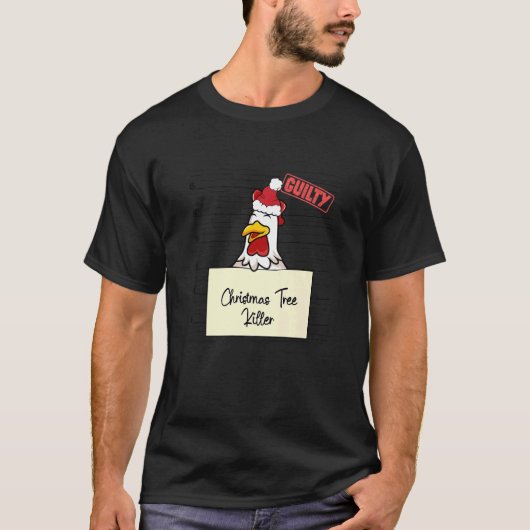 Kerstboom vernietiger Kip T-shirt (Voorkant)