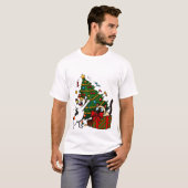 Kerstboom Versieren T-shirt (Voorkant volledig)