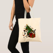 Kerstboom Versieren Tote Bag (Voorkant (product))