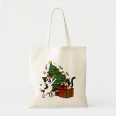 Kerstboom Versieren Tote Bag (Voorkant)