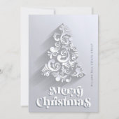 Kerstboom Versiering Bedrijfs Groet Feestdagenkaart (Voorkant)