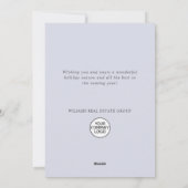 Kerstboom Versiering Bedrijfs Groet Feestdagenkaart (Achterkant)