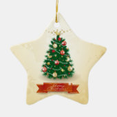 kerstboom, versiering keramisch ornament (Voorkant)