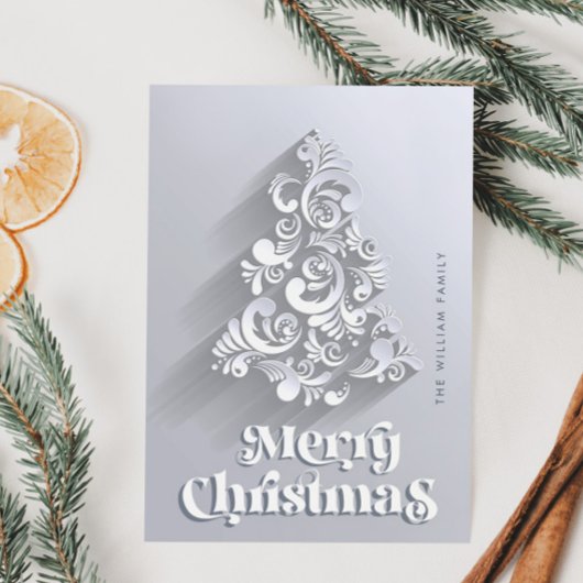 Kerstboom Versiering Kerst Groet Briefkaart