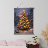 Kerstboom | Verticale wandtapijt van bos Hangend Wandkleed (Slaapkamer)