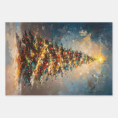 Kerstboom Vet Schilderen Decoupage Inpakpapier Vel (Voorkant)