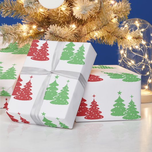 Kerstboom vieringen cadeaupapier (Feestdagen)