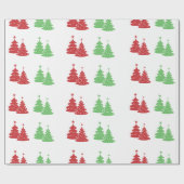 Kerstboom vieringen cadeaupapier (Vlak)