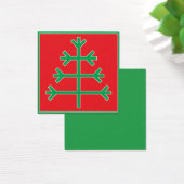 kerstboom vierkante visitekaartjes (Bureau)